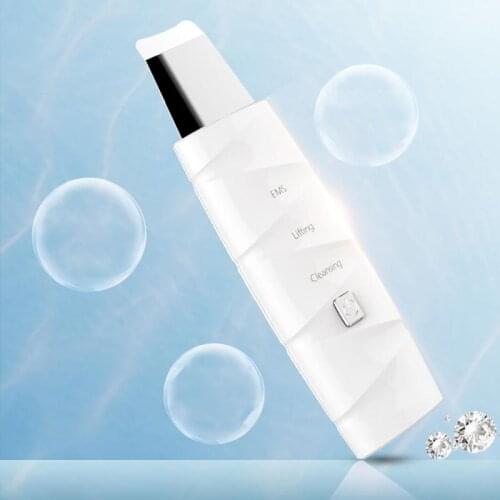Ultrasonic Skin Scrubber Face Cleaning Machine Peeling Shovel Facial Pore Blackhead Acne Meter Peeling Shovel Cleaner Scraper