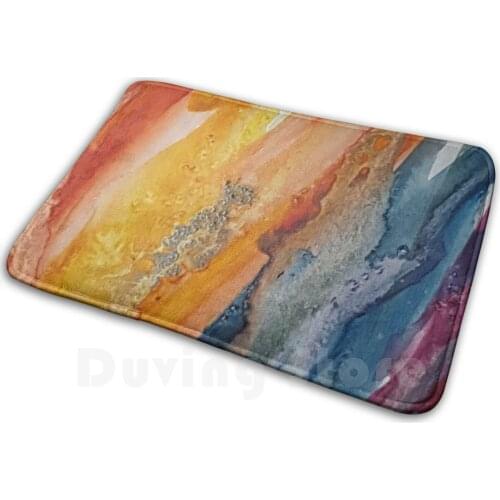 Spectrum Carpet Mat Rug Cushion Soft Non - Slip Rainbow Red Yellow Blue Violet