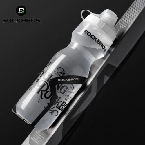 ROCKBROS Outooor Bicycle Bottle Mountain Bike Water Drink Bottle Sports Plastic Portable Large Capacity Cycling Water Bottle