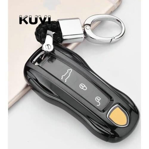 Hight quality PC+TPU key case cover Key case protective shell For Porsche Cayenne Macan 911 Boxster Cayman Panamera Accessories