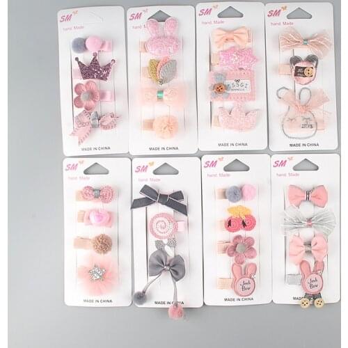 Cute Animal Hair Accessories Hair Clips for Girls Kids Princess Headwear Birthday Holiday Gift Flower Pink Hair Clip Headdress