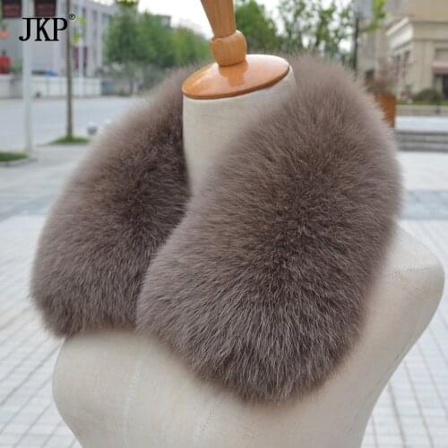 100% Real Fox Fur Scarf fashion Women real Fox Fur Collar Scarf Genuine Natural Fox Fur Multicolor Scarves Collar