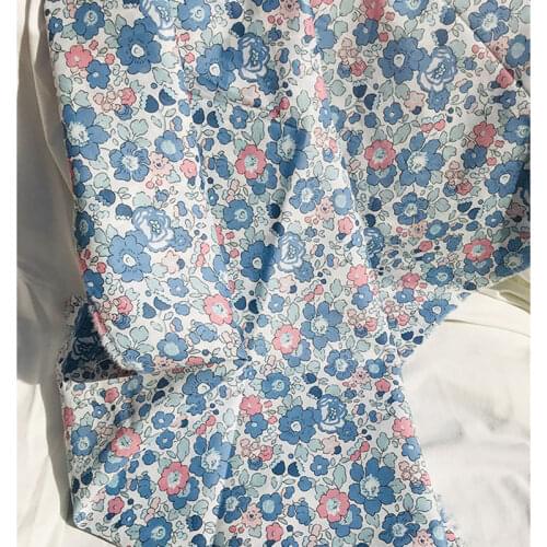 New 80S Like Liberty Cotton Fabric For Kids Baby Sewing Cloth Dresses Skirt DIY Handmade Designer Patchwork Meter 2021