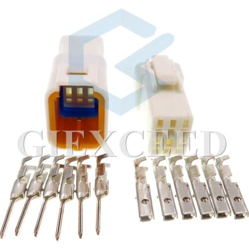 2 Sets 6 Pin 06R-JWPF-VSLE 06T-JWPF-VSLE Electrical Auto Sealed Connector For Wire Connector Socket