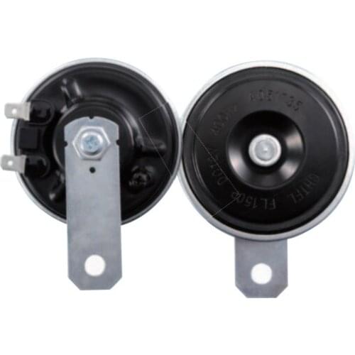 2 Piece 12V automobile horn chrome plated waterproof classic tweeter universal 115dB dual tone horn For Toyota Honda