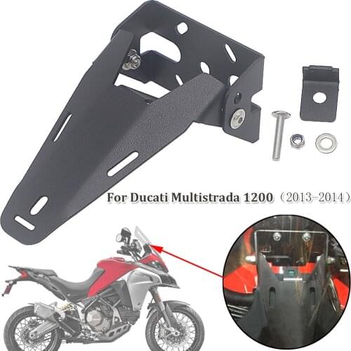 2013 2014 For Ducati Multistrada 1200 Motorcycle GPS Phone Holder Stand Bracket USB Charger GPS Moto