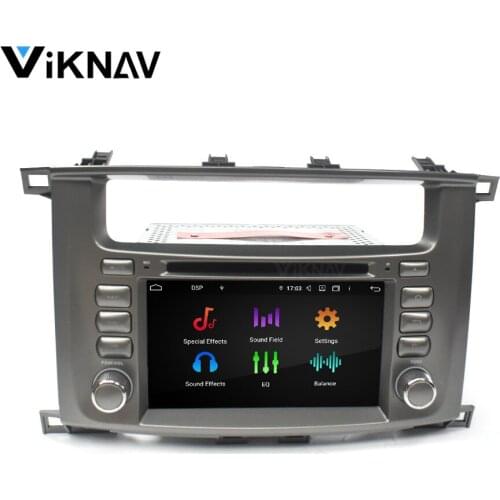 2DIN Android Car radio DVD player For Lander Cruiser 100 2003-2008 car stereo radio auto audio head unit GPS navigation