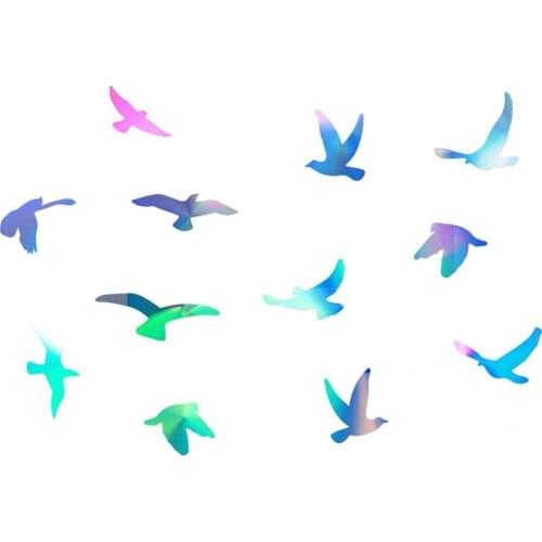 50% Hot Sale DIY Great Rainbow Effect Adhesive Vinyl Sticker Reflective Window Decal Prismatic for Car Exterior Accessories