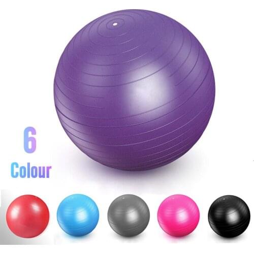 55-75cm Thickening Pilates Yoga Balls For Women Bola Pilates Fitness Gym Balance Fitball Exercise Workout Stability Swiss Ball