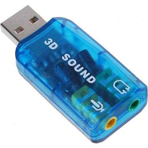 USB 5.1 Stereo Sound Card Adaptor (Windows 7 Compatible)