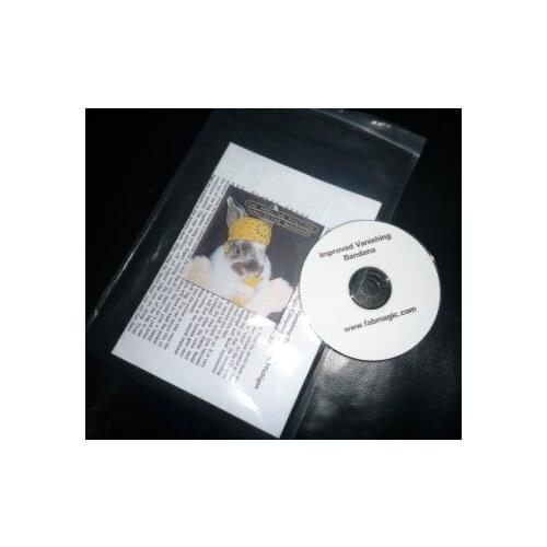 Free shipping Vanishing Bandana (DVD+Gimmick) - Magic Trick,Mentalism,Stage Magic Props,Illusions,Close-Up,Comedy,Magic Toys