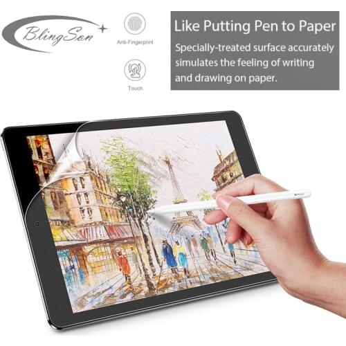 Writing on Paper Screen Protector for Apple iPad 9.7 2018 2017 Drawing Matte Soft Film for iPad Air 2 1 Pro 9.7 5th 6the Gen
