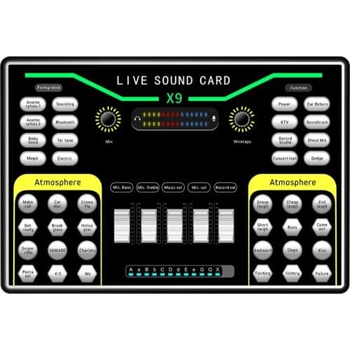 Dual Mobile Phone Live Broadcast External Sound Card Cellphone Webcast Personal Entertainment Voice Changer