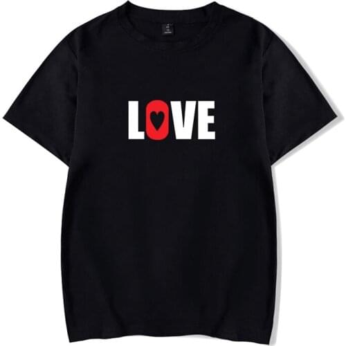 Hipster Love T-shirt Fashion Street Style Men Women Tee Shirt O-neck Short Sleeve Kawaii Unisex T-shirts Black White Kids Tops