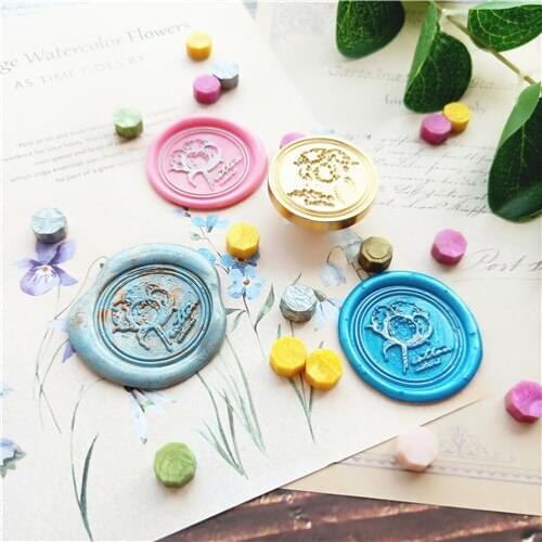 Cotton My little angle stamp signature seal stamp with wood handle ,wax sealing stamp for envelop seal