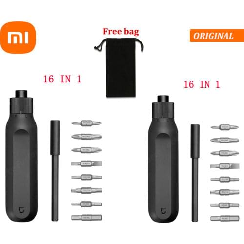 Xiaomi Mijia 16 in 1 Ratchet Screwdriver Precision Ratchet Magnetic Head Batch Magazine S2 Steel Double-end Batch Head