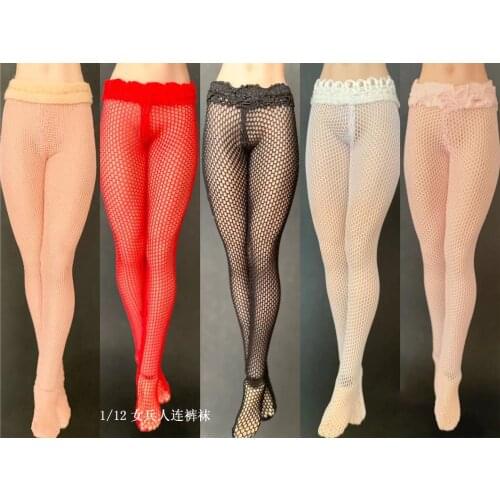 1/12 Scale Female soldiers 5 color Pantyhose stockings fit 6 inch TBLeague Figma Figure body