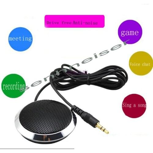 Condenser microphone 3.5MM microphone desktop 360 degree pickup game voice conference plug and play microphone