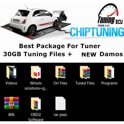 Best Package For Tuner 30GB Chip Tuning Files + Gift Damos Original / Modified Maps Remap With KESS/KTAG/FGTECH ECU Programmer