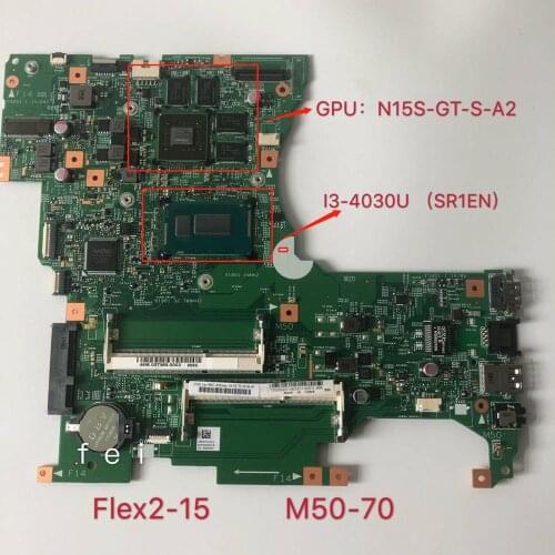 For 13309-1 placa-mãe do portátil para lenovo Flex2-15 M50-70 original mainboard I3-4030U gt820m 100% test ok
