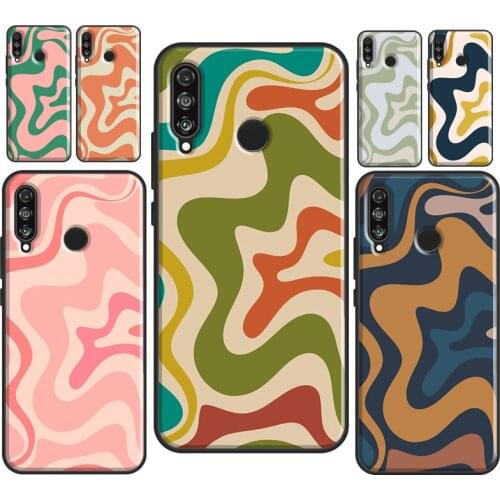 Liquid Swirl Abstract Beige Sage Green Soft Case For Huawei P Smart 2019 2021 Z P40 P20 P30 Pro Mate 10 20 Lite TPU Cover Shell