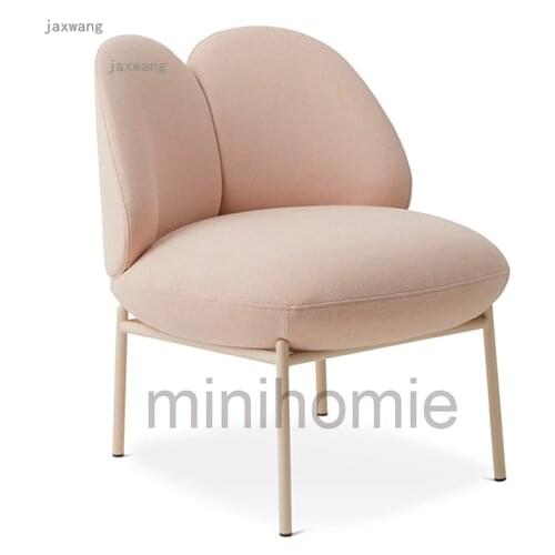 Small Apartment Villa Back Sofas Modern Minimalist Front Desk Balcony Lounge Chairs for Designer Bedroom Hotel Pub Lazy Sofa mc