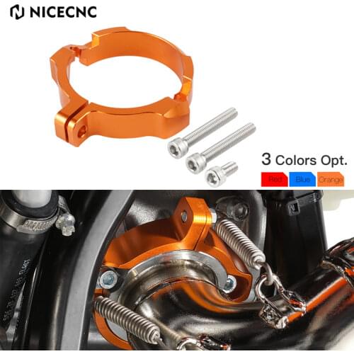 Motorcycle Exhaust Tip Muffler Pipe Clamp With Flanges for KTM SX XC XCW Six Days TPI 2017-2020 2019 2018 For Husqvarna TE/TC/TX