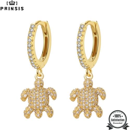 2020 New Fashion Earrings Top Quality Tortoise White Cz Crystal Charms Hoop Earrings for Women Man Girls Korean Jewelry P014