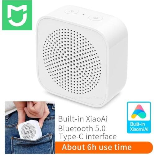 Original Xiaomi Mijia Bluetooth Speaker AI Control Wireless Portable Mini Bluetooth Speaker Stereo Bass With Mic HD Quality Call