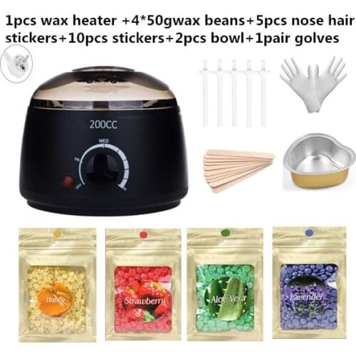 Dropshipping 200cc mini Wax heater Hair Remover Eyebrow Epilator SPA Wax heater Body Waxing For Men And Women
