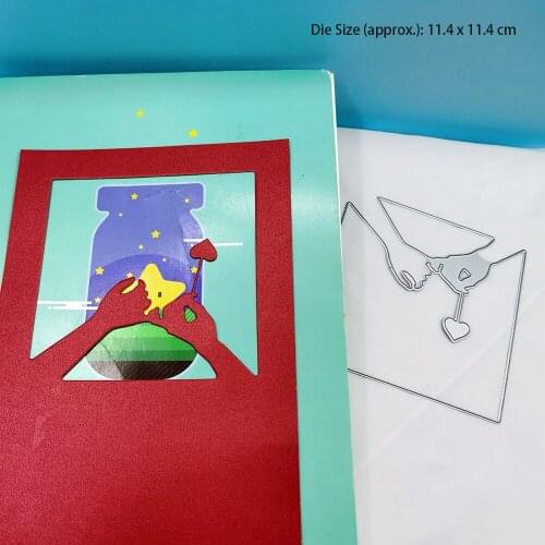 Hand In Hand With Lovers Stencil Crafts Molds Embossing Cutting Templates Scrapbook Cutting Knife Metal Die Stamps And Dies Card
