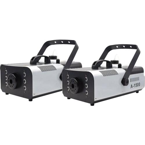 2pcs/lot 1500W Led Smoke Machine Stage fog machine Remote and Power Wire Control For Party DJ nightclub bar show