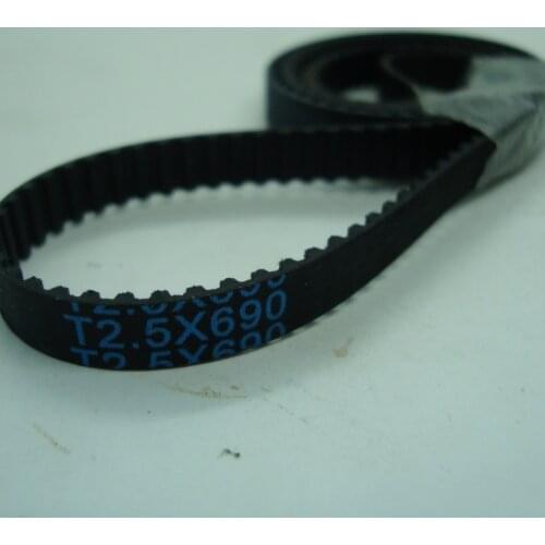 T2.5 timing ring belt 6mm width 690mm length rubber with glass fibre sell 10pcs on one pack