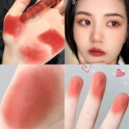 Waterproof Velvet Matte Lipstick Long Lasting Nonstick Cup Moisturizing Lipsticks Sexy Red Lip Stick Make Up Cosmetics 6 Color