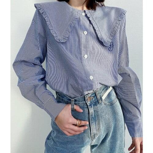 Женские рубашки в полоску WSNG China At AliExpress