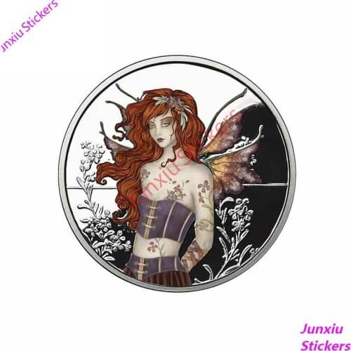 Funny Cute for Oz Silver Coin Amy Brown Fairy Graphic Creative Car Stickers and Decals Decoration Auto Accessories KK 13*13cm