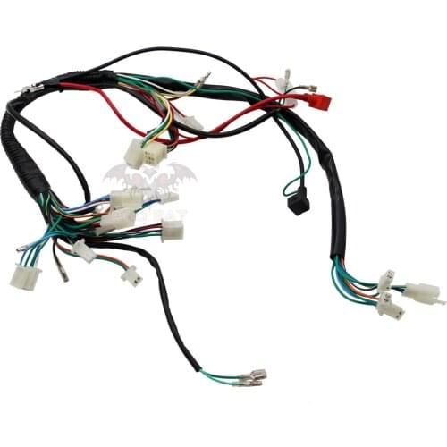 QUAD WIRING HARNESS 70cc-110cc Chinese Electric start 50cc 90cc loom 125cc ATV Pit Bike Go Kart