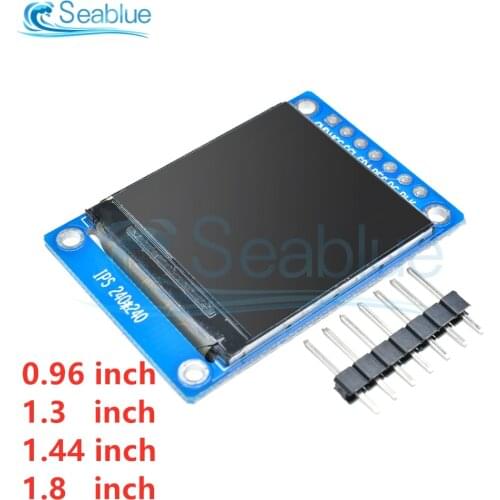 0.96 1.3 1.44 1.8 inch Serial 128*128 128*160 80*160 240*240 65K SPI Full Color TFT IPS LCD Display Module Board Replace OLED