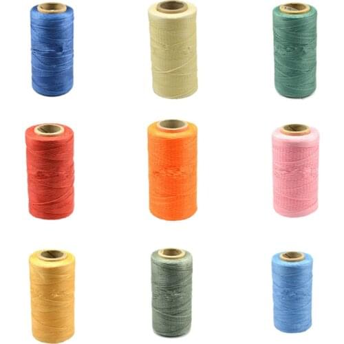 1mm 250m/roll Waxed Cord Leather Bracelet Necklace Making Sew Thread Thread DIY Findings 150D Handmade White Red Sewing Wax Line