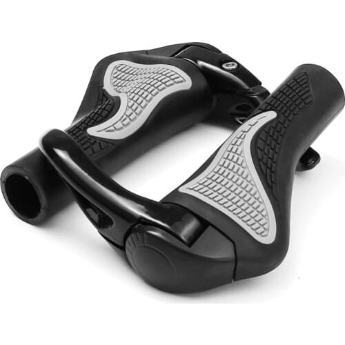 1 pair MTB Mountain/road Bike Grips Anti-Skid Ergonomic Bicycle Grips Bar End Bicycle Grips Rubber Push Handlebars Cycling Grips