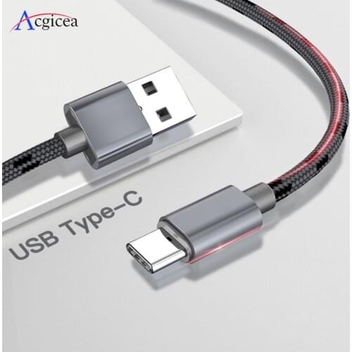 2.4A USB Type C Cable Fast Charging Type-C USB Cable For Samsung S9 S8 Plus Note 9 8 Huawei Xiaomi Redmi Note 7 USB C Data Cord
