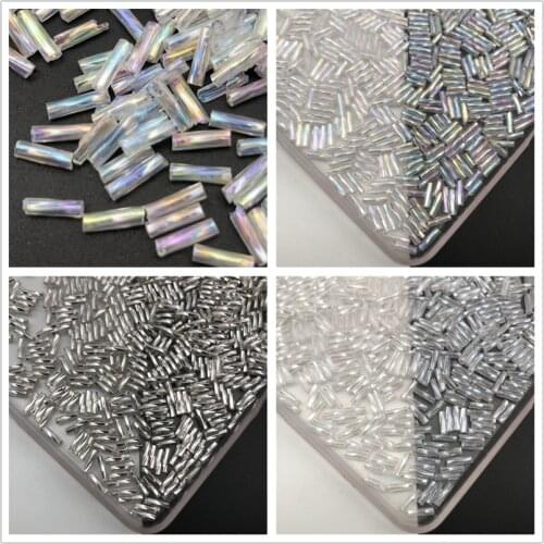 2x6mm 20g/480pcs Czech Glass Loose Spiral Seed Spacer Tube Bugle Beads For jewelry making DIY Garment Accessory