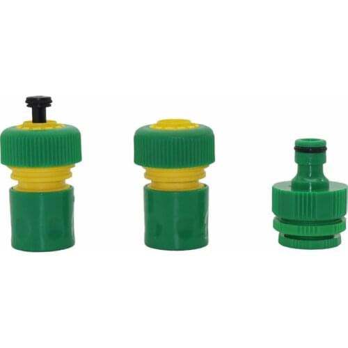 3 Pcs/Set Garden Water Hose Connectors Sealing(waterstop) Connector Water Gun Pipe Home Gardening Irrigation System Fittings