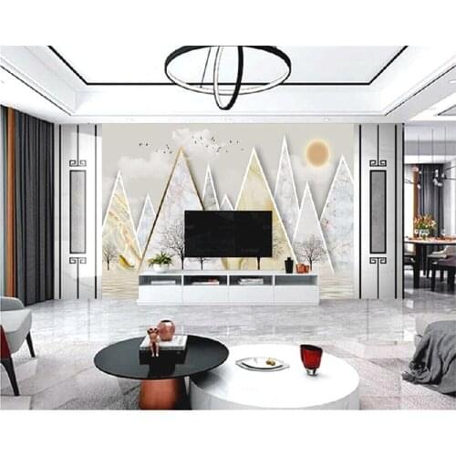 Beibehang 3d wallpaper on the wall wallpapers New modern geometric mottled irregular triangle living room TV background wall