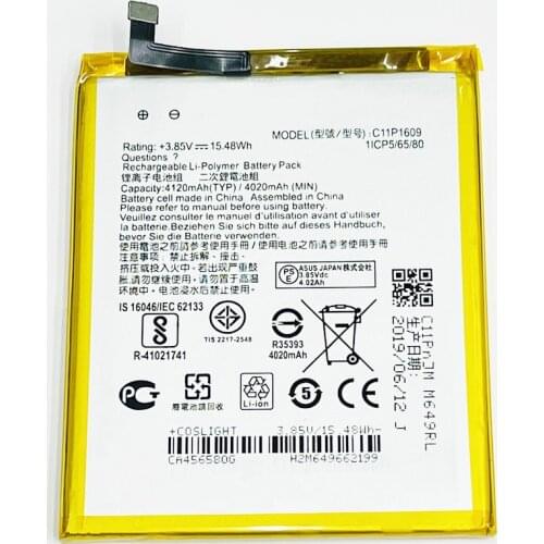 3.85V 4120mAh C11P1609 For Asus Zenfone 3 Max 5.5 ZC553KL X00DDB X00DDA X00DD Battery