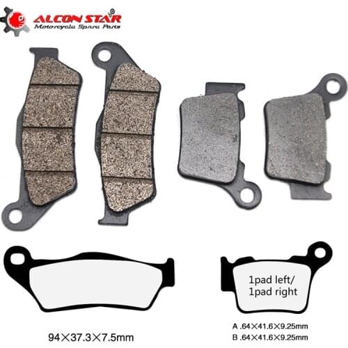 Alconstar- Motorcycle Parts Rear Brake Pads Disks For Bajaj Pulsar180 Discover125 for KTM EXC125 EXE125 for Aprilia RX125 MX125
