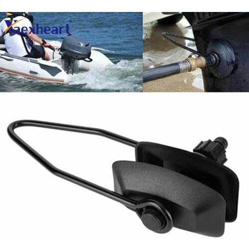 Black Universal Outboard Motor Water Flusher Round Ear Muff Cups for Marine Boat Yacht Replacement Parts