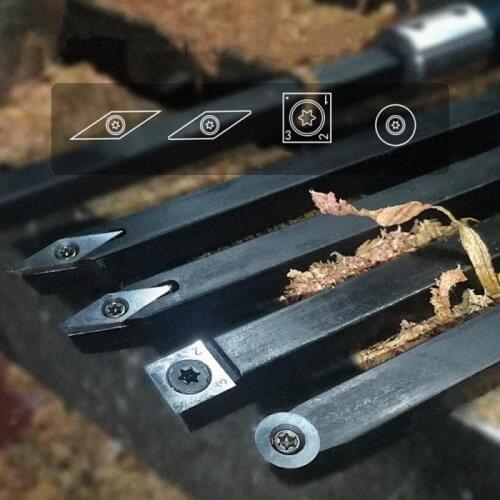Wood Lathe Turning Tool Holder Rotary Chisel Round/Diamond/Square/R Woodworking Turning Tool Lathe