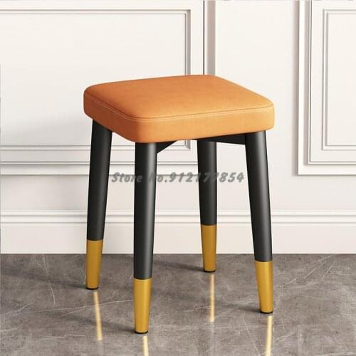Home Light Luxury Stool Stackable Bench Modern Minimalist Dining Table Creative Chair Living Room Net Red Low Stool