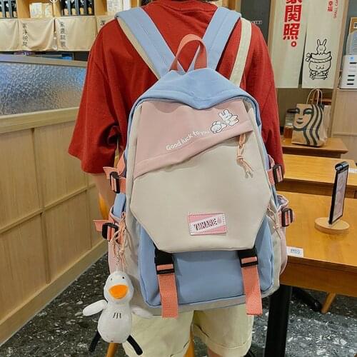 Canvas Schoolbags For Teenage Girls Female Children Shoulder Bags New Trend Female Backpack Fashion Women Backpack